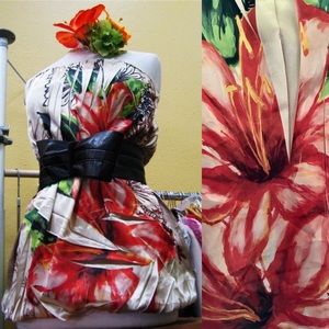 Fabulous LILY Print Bubble MINI DRESS or TUNIC TOP S